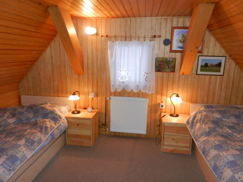 Počitniška hišica Vuk spalnica